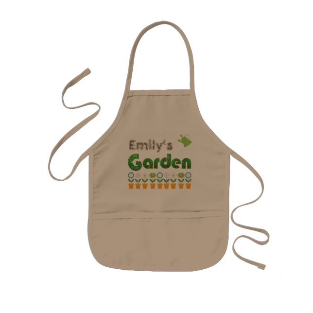 Personalized Gardening Kids' Apron (Front)