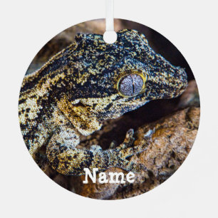 Personalized Gargoyle Gecko Pet Lizard Metal Ornament