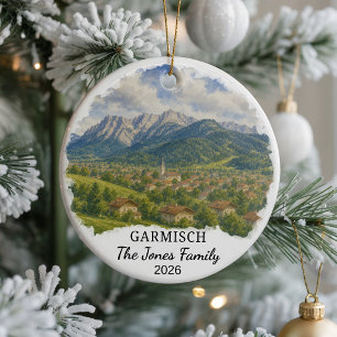 Personalized Garmisch-Partenkirchen Ceramic Orname Ornament