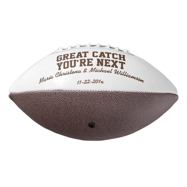 Personalized Garter Toss Football (Rotated 270)