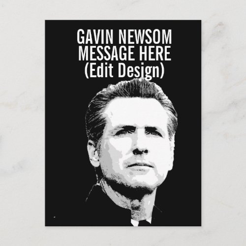 Personalized Gavin Newsom Postcard