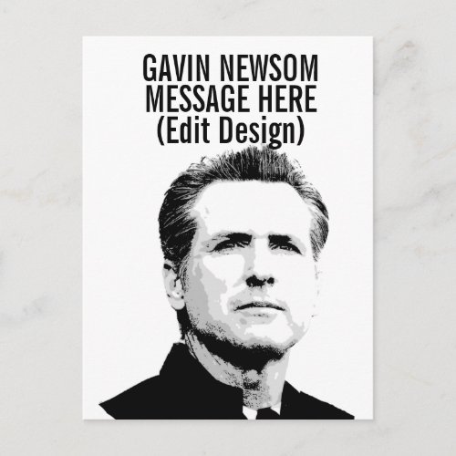 Personalized Gavin Newsom Postcard