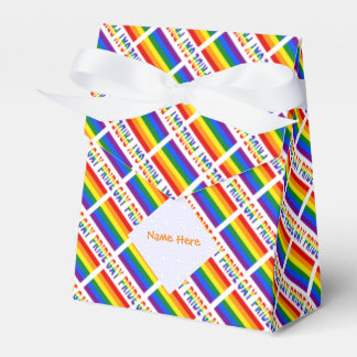 Personalized Gay Pride LGBTQ Tiled Tent  Favor Boxes