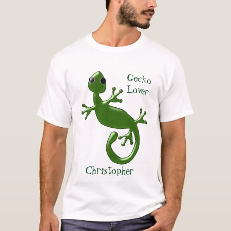Personalized Gecko Design T-shirt
