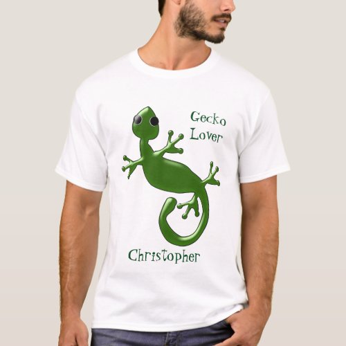 Personalized Gecko Design T_Shirt