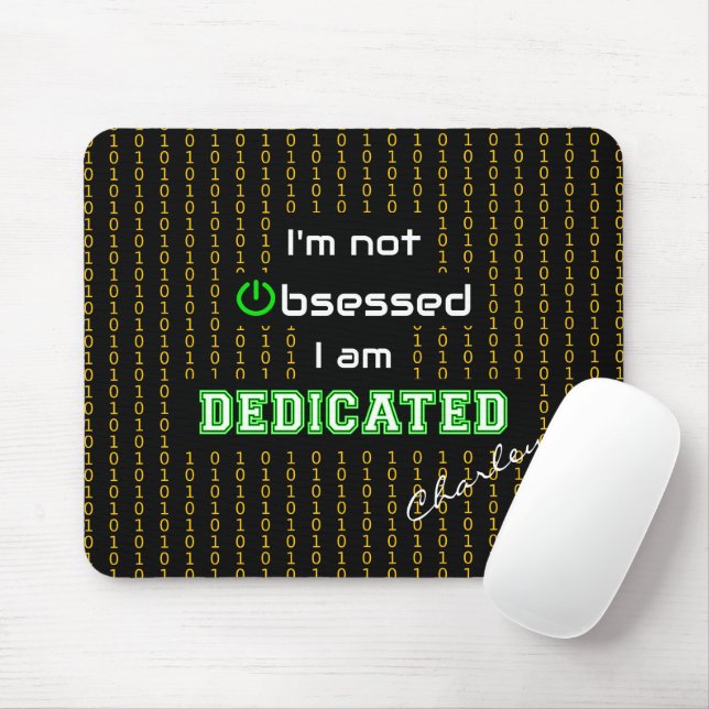 Personalized geek quote computing mouse pad (With Mouse)