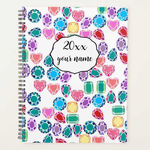 Personalized Gemstones Planner Notebook