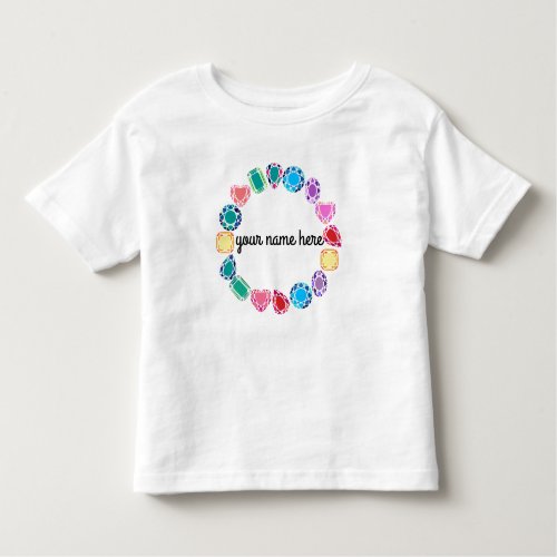 Personalized Gemstones Toddler T_shirt