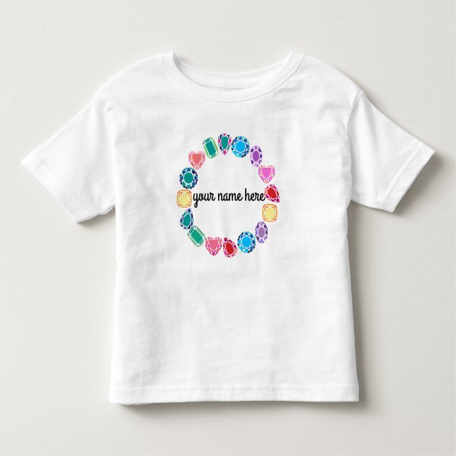 Personalized Gemstones Toddler T-shirt (Front)
