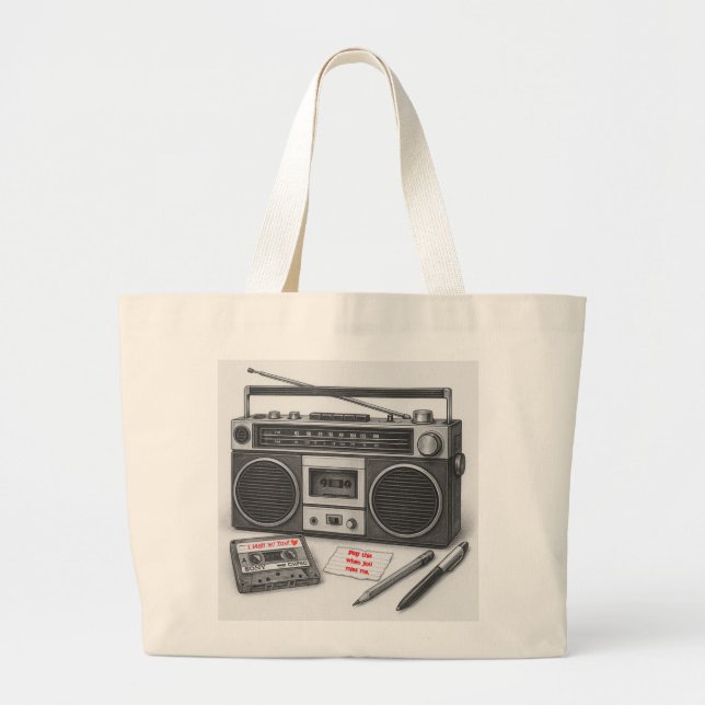 Personalized Gen X Mixtape Tote (Front)
