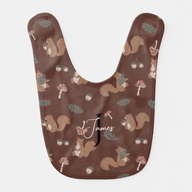 Personalized Gender Neutral Baby Bib (Front)