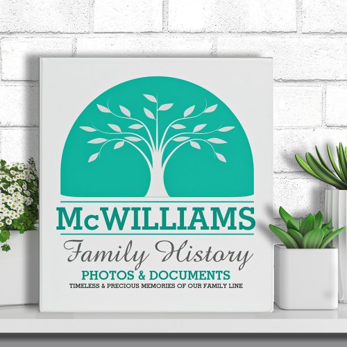 Personalized Genealogy_Family History 3 Ring Binder