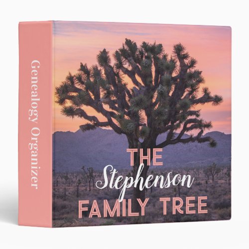 Personalized Genealogy Organizer Family Tree 3 Ring Binder