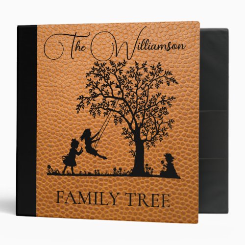 Personalized Genealogy Vintage Family Tree 3 Ring Binder