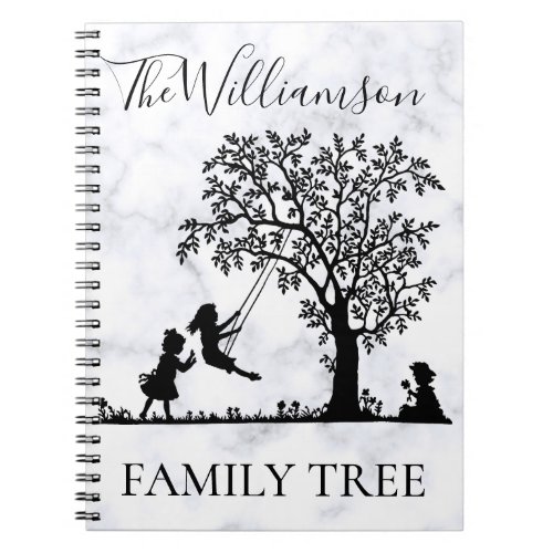 Personalized Genealogy Vintage Family Tree Notebook