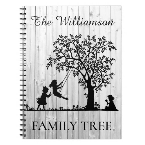 Personalized Genealogy Vintage Family Tree Notebook