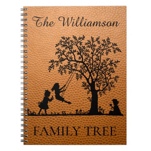 Personalized Genealogy Vintage Family Tree Notebook