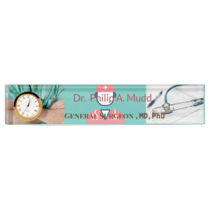 Personalized General Surgeon Acrylic Desk  Name Plate