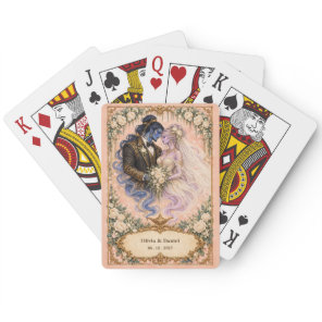 Personalized Genie Bride and Groom Wedding Favor Poker Cards