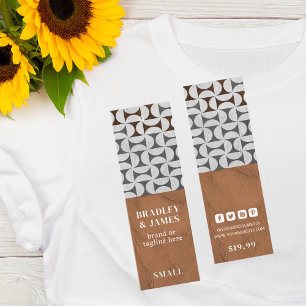 Personalized Geometric Boutique Branding Calling Card