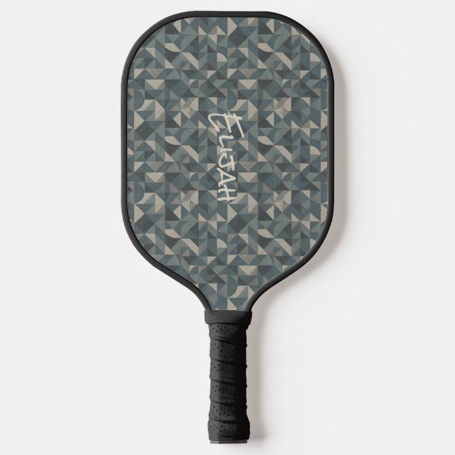 Personalized Geometric Design Pickleball Paddle (Front)