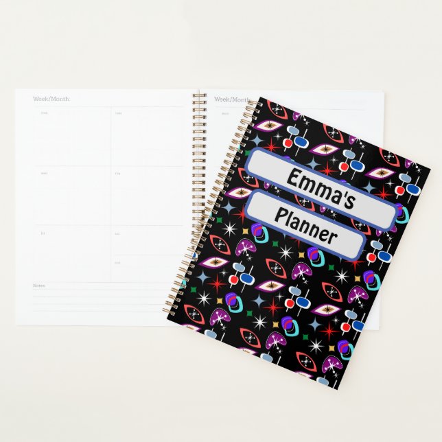 Personalized Geometric Patterned Planner (Display)
