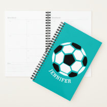 Personalized Geometric Soccer Ball Kids Sports Planner