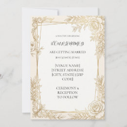 Personalized Geometric Wedding Invitation