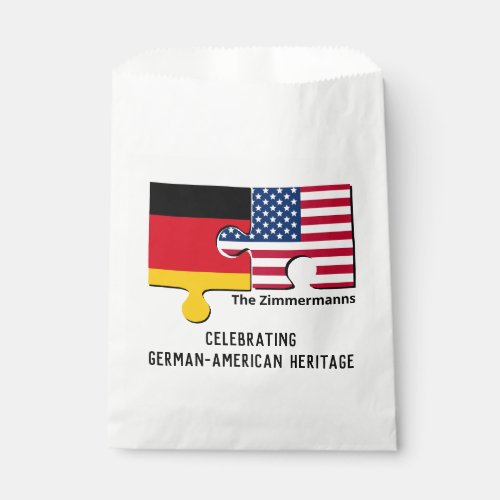 Personalized GERMAN AMERICAN Favor Bag