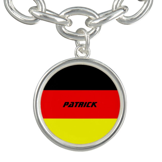 Personalized German Flag Bracelet (Design)