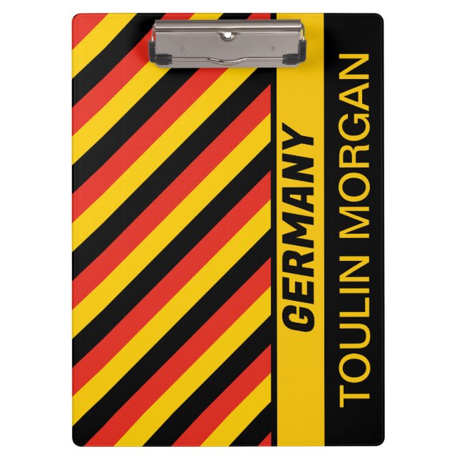 Personalized  German Flag Clipboard (Front)