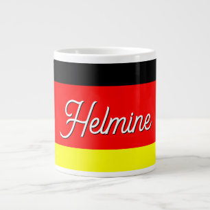 Personalized German Flag Giant Coffee Mug