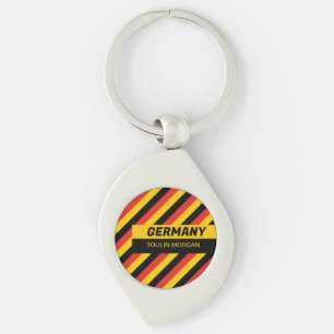 Personalized German Flag Keychain
