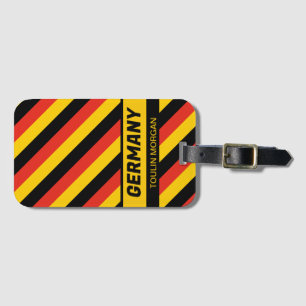 Personalized German Flag Luggage Tag
