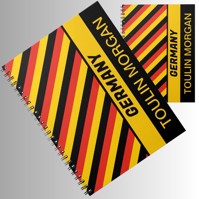 Personalized  German Flag Notebook (Creator Uploaded)