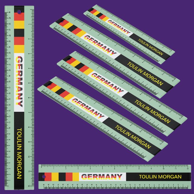 Personalized  German Flag Ruler (Creator Uploaded)