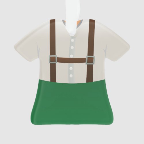 Personalized German Lederhosen Christmas Ornament