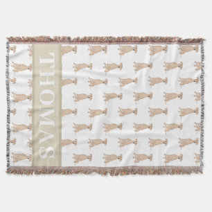 Personalized German Pinscher Throw Blanket