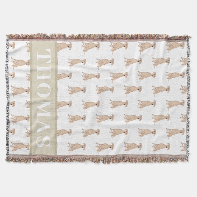 Personalized German Pinscher Throw Blanket (Front)