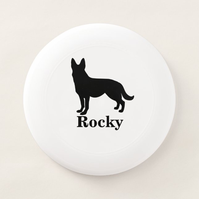 Personalized German Shepherd Dog Frisbee (Front)