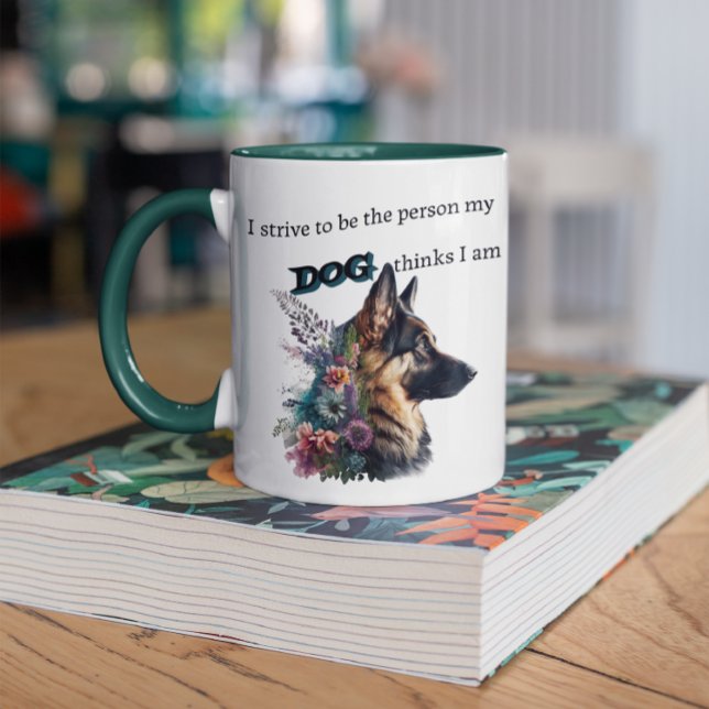 Personalized German Shepherd Dog-Lover Coffee Mug (Creator Uploaded)