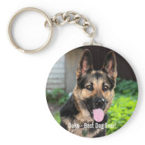 Personalized German Shepherd Dog Photo, Dog Name Keychain Personalized German Shepherd Dog Photo, Dog Name Keychain