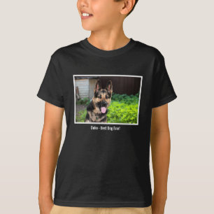 Personalized German Shepherd Dog Photo, Dog Name T-Shirt