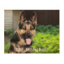 Personalized German Shepherd Dog Photo, Dog Name Wood Wall Decor