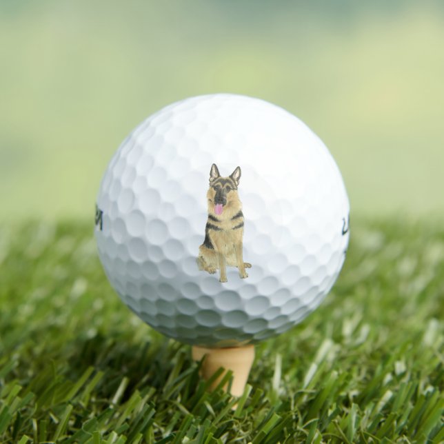 Personalized German Shepherd Golf Balls (Insitu Tee)