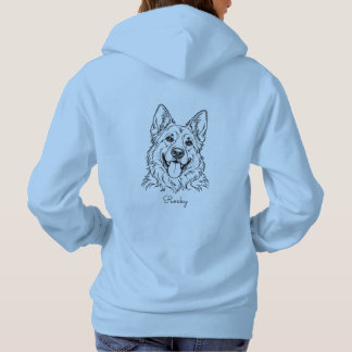 Personalized German Shepherd Hoodie with Name