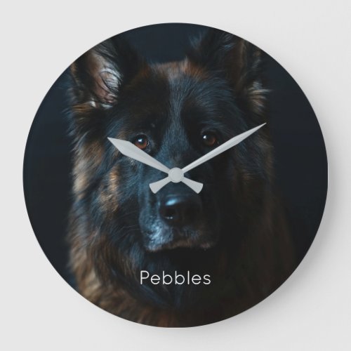 Personalized German Shepherd Large Clock