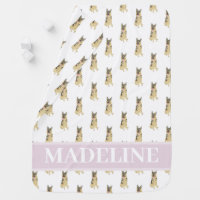 Personalized German Shepherd Pink
