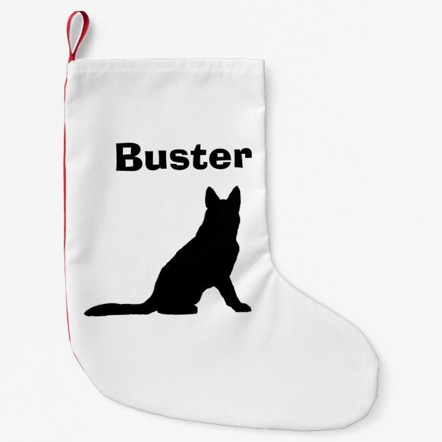 Personalized German Shepherd Stocking (Front)