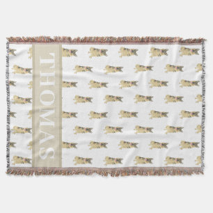 Personalized German Shepherd Throw Blanket